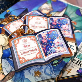 Embossed Book Charm